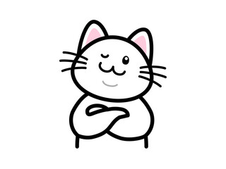 得意気にドヤ顔をする猫