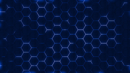 Abstract hexagonal technology background
