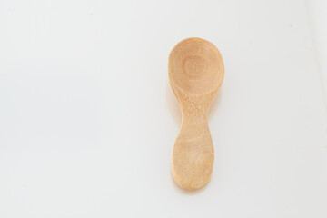 eating, bamboo, smooth, clean, culinary, brown, single, cutout, national, compostable, above, kitchen utensil, overhead, top view, tableware, white background, object, spoon, wooden, isolated, wooden 