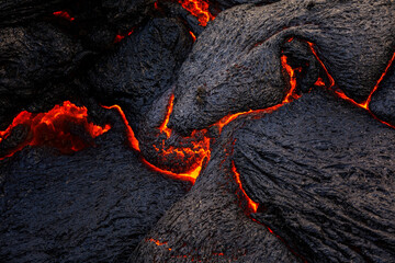 Red lava lines