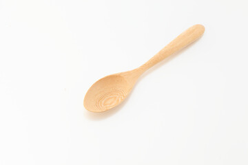 eating, bamboo, smooth, clean, culinary, brown, single, cutout, national, compostable, above, kitchen utensil, overhead, top view, tableware, white background, object, spoon, wooden, isolated, wooden 