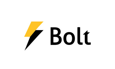 Bolt power minimalist logo design