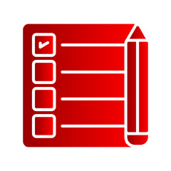 Obraz premium Checklist Vector Icon