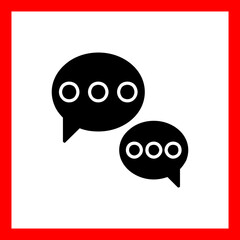 Speech Bubble Vector Icon