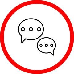 Speech Bubble Vector Icon