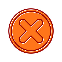 Obraz premium Cancel Vector Icon