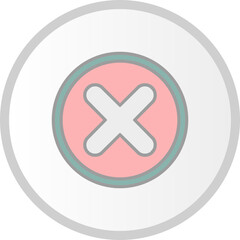 Obraz premium Cancel Vector Icon