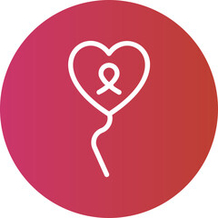 balloons gradient icon