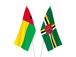 Dominica and Republic of Guinea Bissau flags