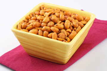 Indian high protein rich snack, Roasted masala PEA NUTS