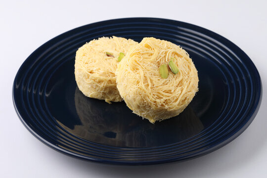 Soan Papdi or Son roll or Patisa, popular sweet from India.