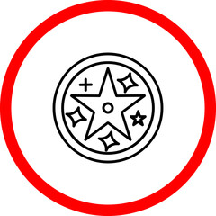Pentagram Vector Icon