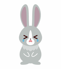 Obraz premium ウサギ 泣き顔