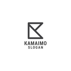Initial k logo icon design template.premium vector