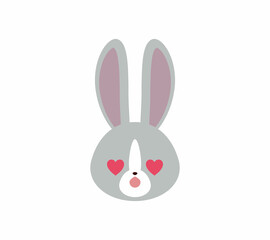 ウサギ　ハート