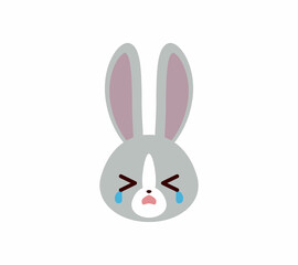 ウサギ　泣き顔