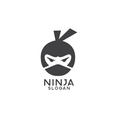 Fototapeta premium Ninja logo icon design template. luxury, premium vector