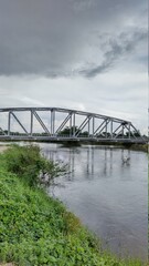 Railway bridge over the river