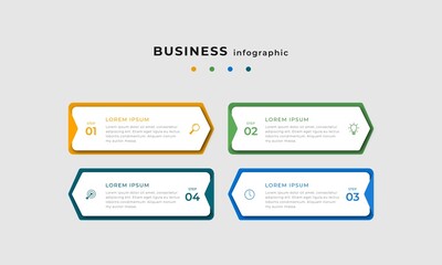 Steps Timeline Infographics Design Template