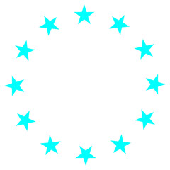 Stars circle icon design. Stars circle icon in trendy flat style design. Vector illustration.Stars in circle icon vector illustration graphic design.
