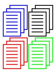 Folder icon creative design template. Editable outline line illustration for app, website.Folder icon for graphic design projects.Files Vector Icon