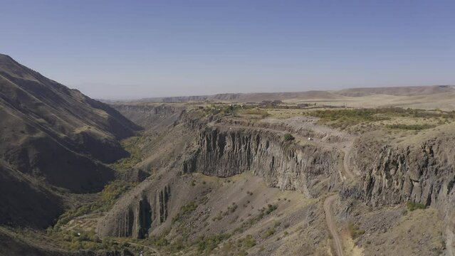 Aerial, Garni Gorge, Azat Canyon, Armenia