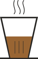 indian street masala tea vector.indian traditional tea glass.Tea Glass kerala- evening tea illustration. Chai concept. indian glass tea, Indian Chaai