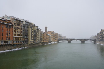 Obraz premium firenze innevata