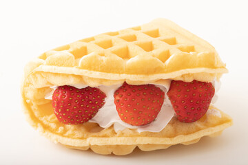 苺のワッフル