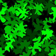 Seamless digital toxic green camo texture for army or hunting textile print © Andrew