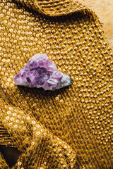 purple amethyst crystal geode rock