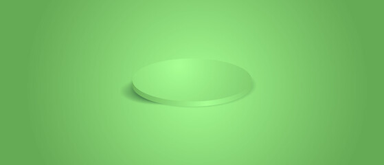 3 d podium green. For demonstration. green soap bubbles