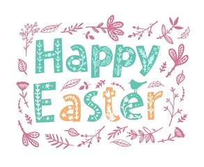 Happy Easter. Template for projects and publications