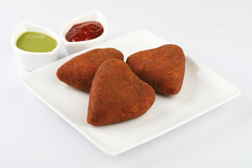 Cutlets an asian starter made of vegetables bound with potato & fried