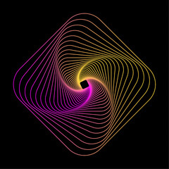 geometric pattern rainbow polygon rotation background motif symbol