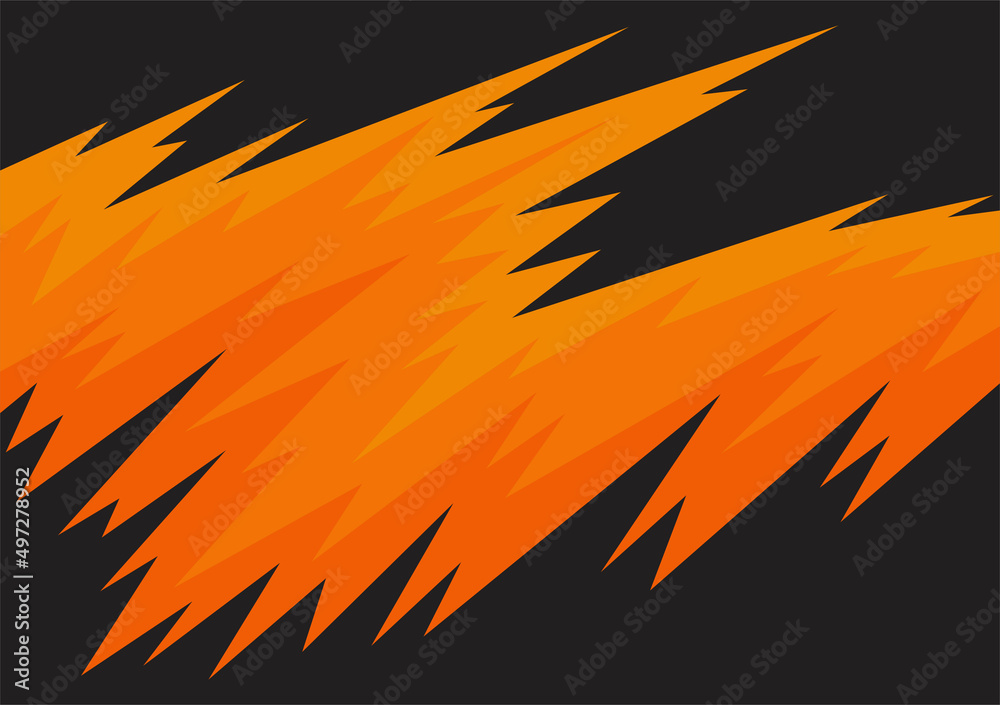 Poster simple background with gradient jagged zigzag and spikes pattern