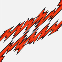 Simple background with jagged zigzag and spikes pattern