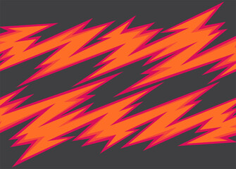 Simple background with jagged zigzag and spikes pattern