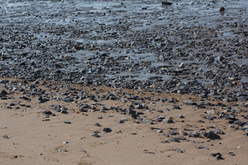 
It is a beach with tidal flats and sandy beaches.