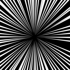 Fototapeta premium 白色の線の集中線のベクター素材