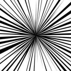 Obraz premium 白色の線の集中線のベクター素材