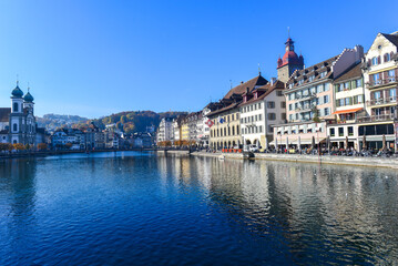 Naklejka premium Altstadt Luzern, Schweiz 