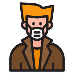 avatar color line style icon