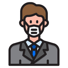 avatar color line style icon