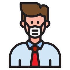 avatar color line style icon