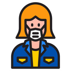 avatar color line style icon