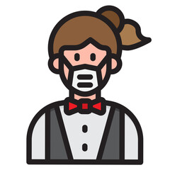 avatar color line style icon