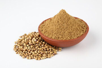 Indian spices, colour full spices in terracotta bowls