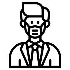 avatar outline style icon