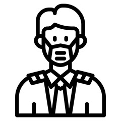 avatar outline style icon